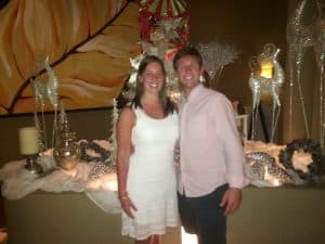 Christmas decorations at the resort.