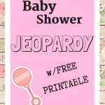 pin image "Baby Shower Jeopardy w/Free Printable"