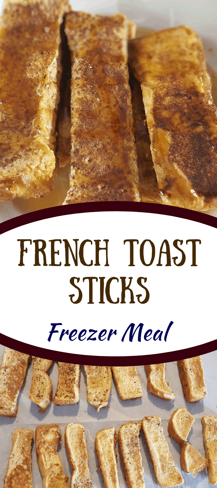 pin image "French Toast Sticks Freezer Meal"
