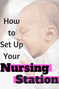 Recommendations for what items to include in your breastfeeding station. #breastfeeding #baby 