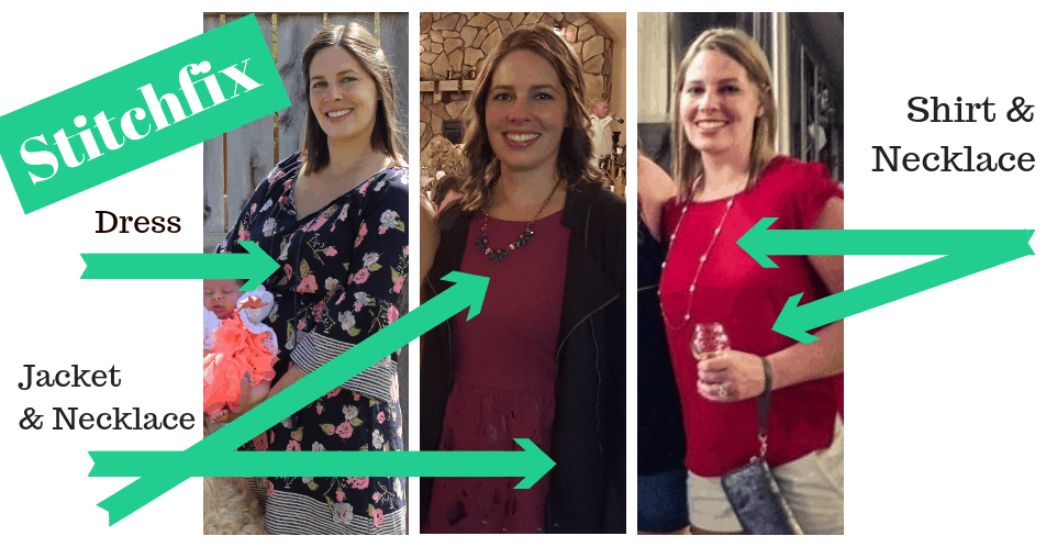 three different outfits made up of stitchfix items