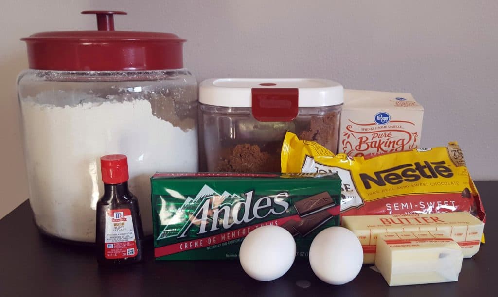 ingredients for cookies