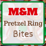 pin image "M&M Pretzel Ring Bites"