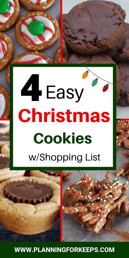 pin image "4 Easy Christmas Cookies w/Shopping List"