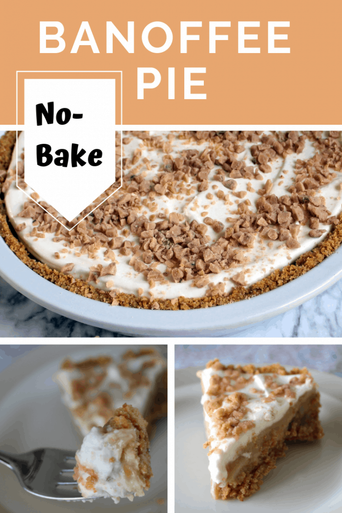 pinnable image for banoffee pie