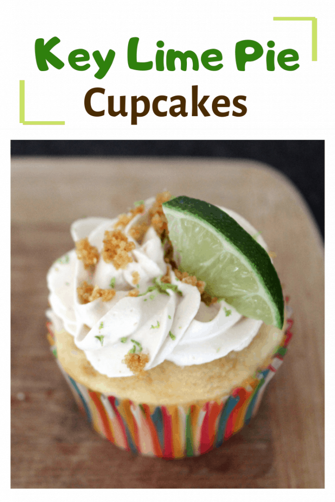 pin for key lime pie cupcakes