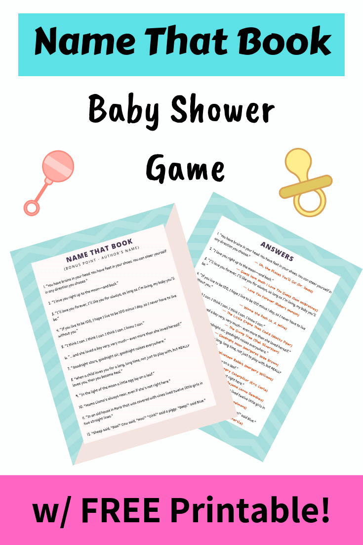 Baby Shower Game of Quotes From Children's Books % planningforkeeps.com