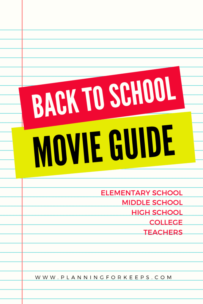 pin image "Back to School Movie Guide"