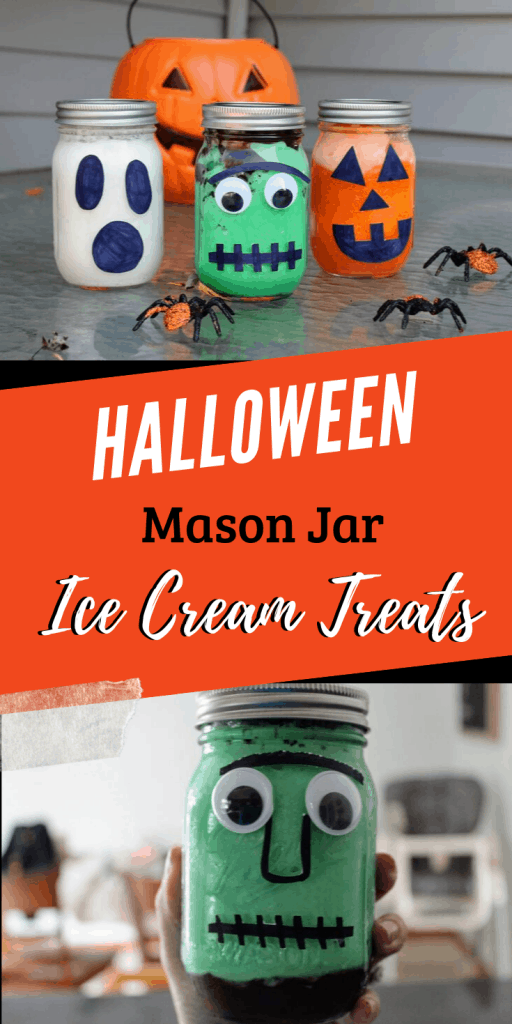pin image "Halloween Mason Jar Ice Cream Treats"