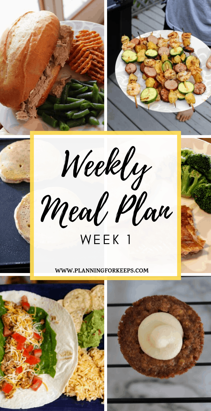 Easy Weekly Meals Your Family Will Love - Week #1 - planningforkeeps.com