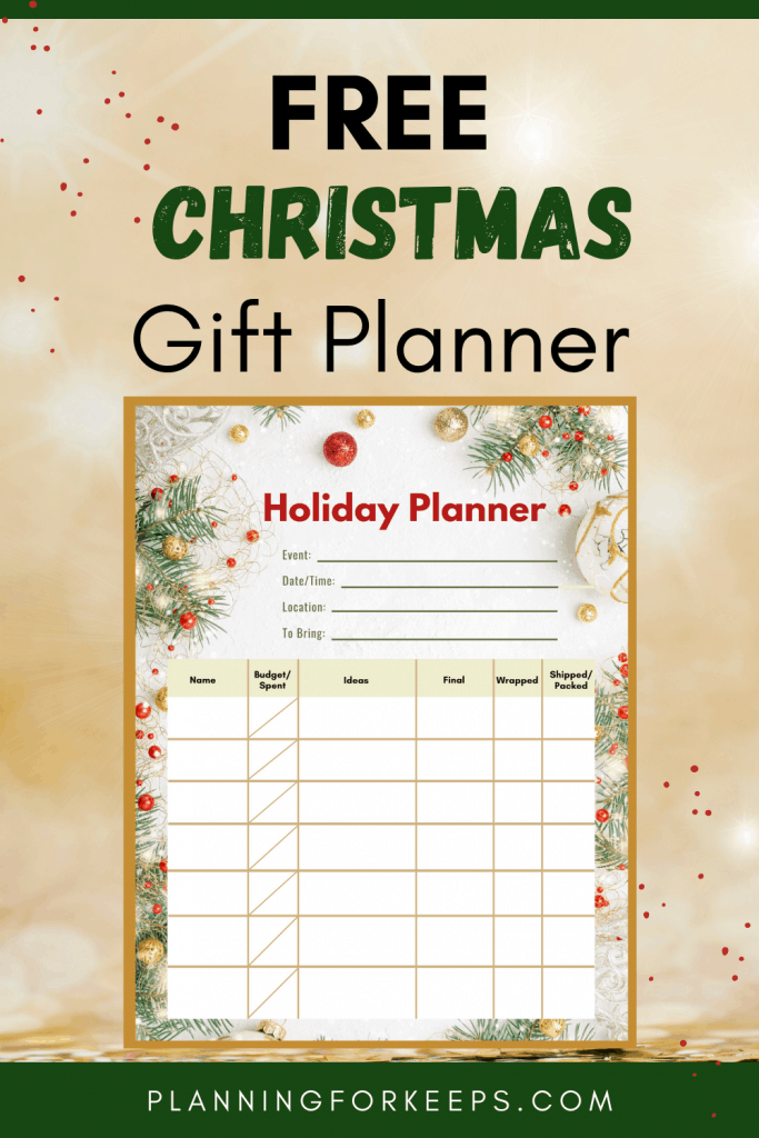 pin image "Christmas Gift Planner"