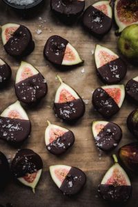 dark chocolate dipped figs