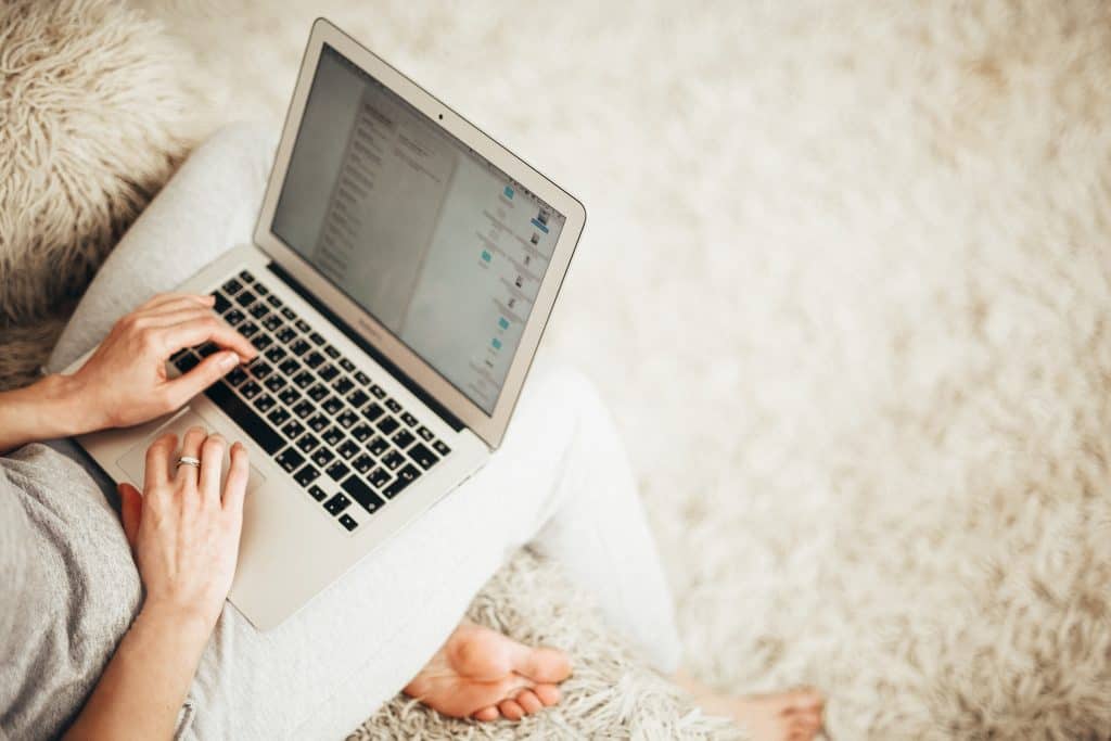 woman on laptop