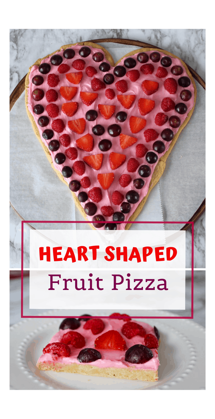 Heart Shaped Fruit Pizza - planningforkeeps.com