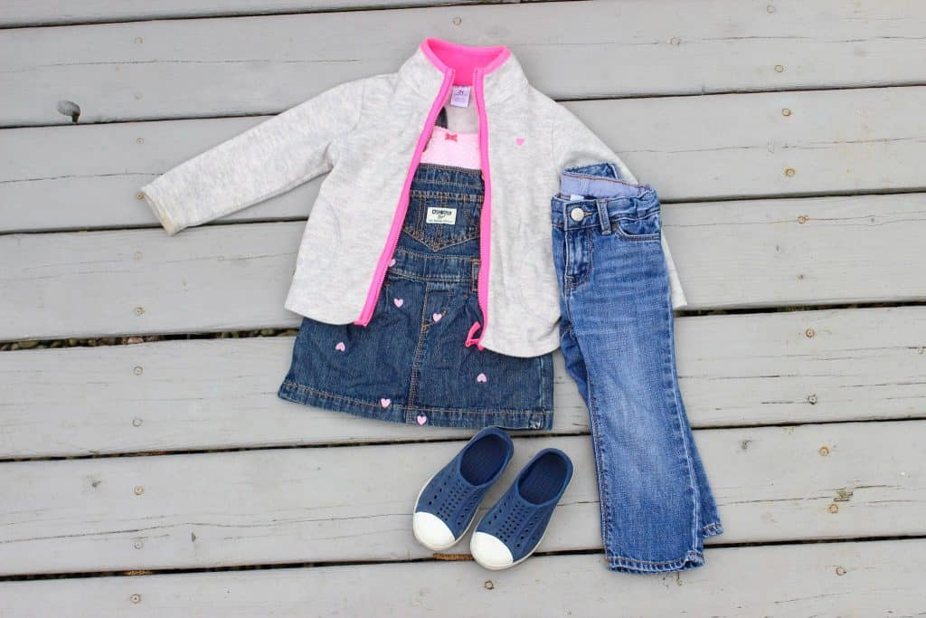 toddler outfit layout