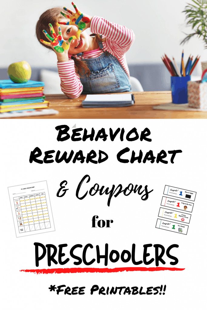 pin image "Behavior Reward Chart & Coupons for Preschoolers"