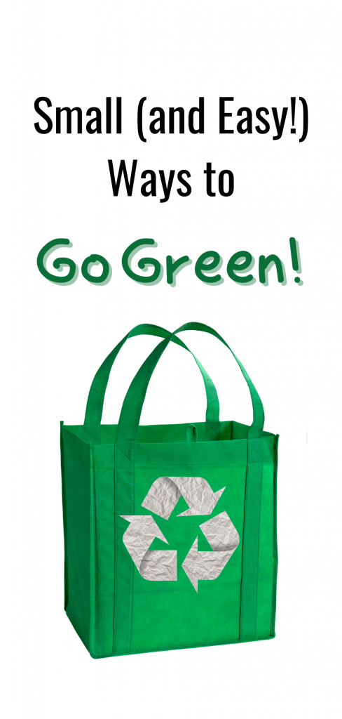 pin image "Small Ways to Go Green"