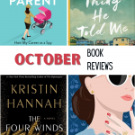 pin image of four book covers "October Book Reviews"