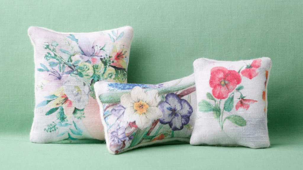 spring floral throw pillows