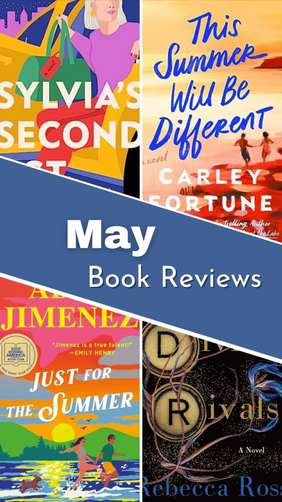 May Book Reviews four book covers