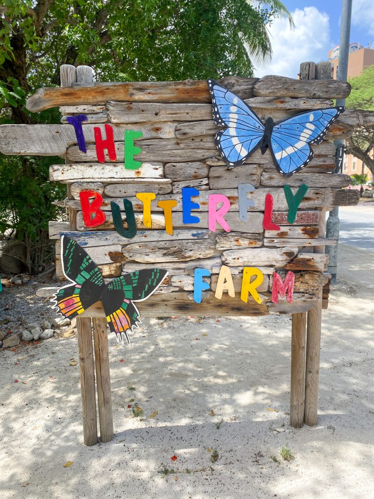 sign for The Butterfly Farm