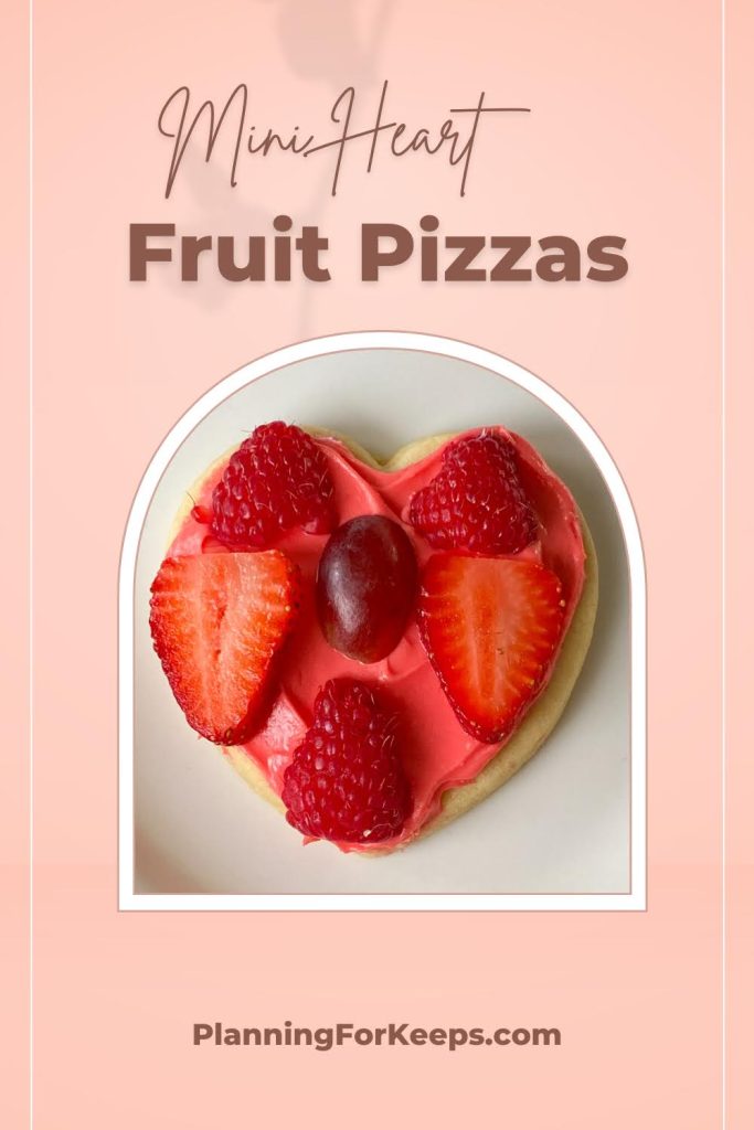 Pin image for Heart Fruit Pizza Cookies