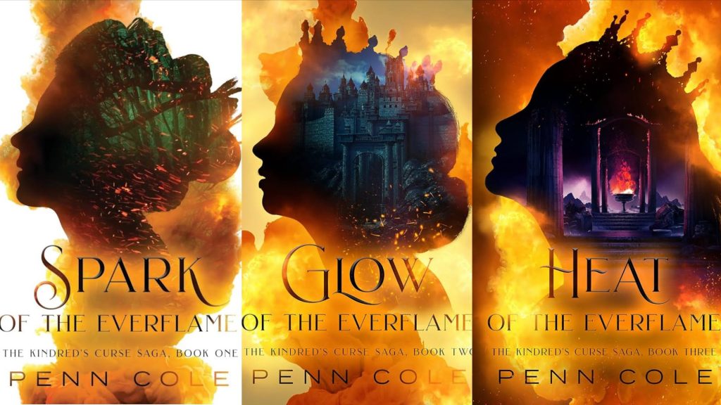 book covers of the Everflame books trilogy
