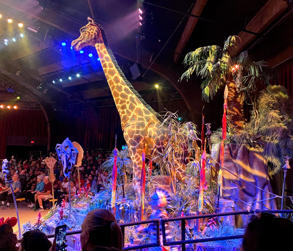 Giraffe at the Festival of the Lion King