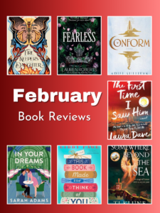 February Book Reviews with images of book covers