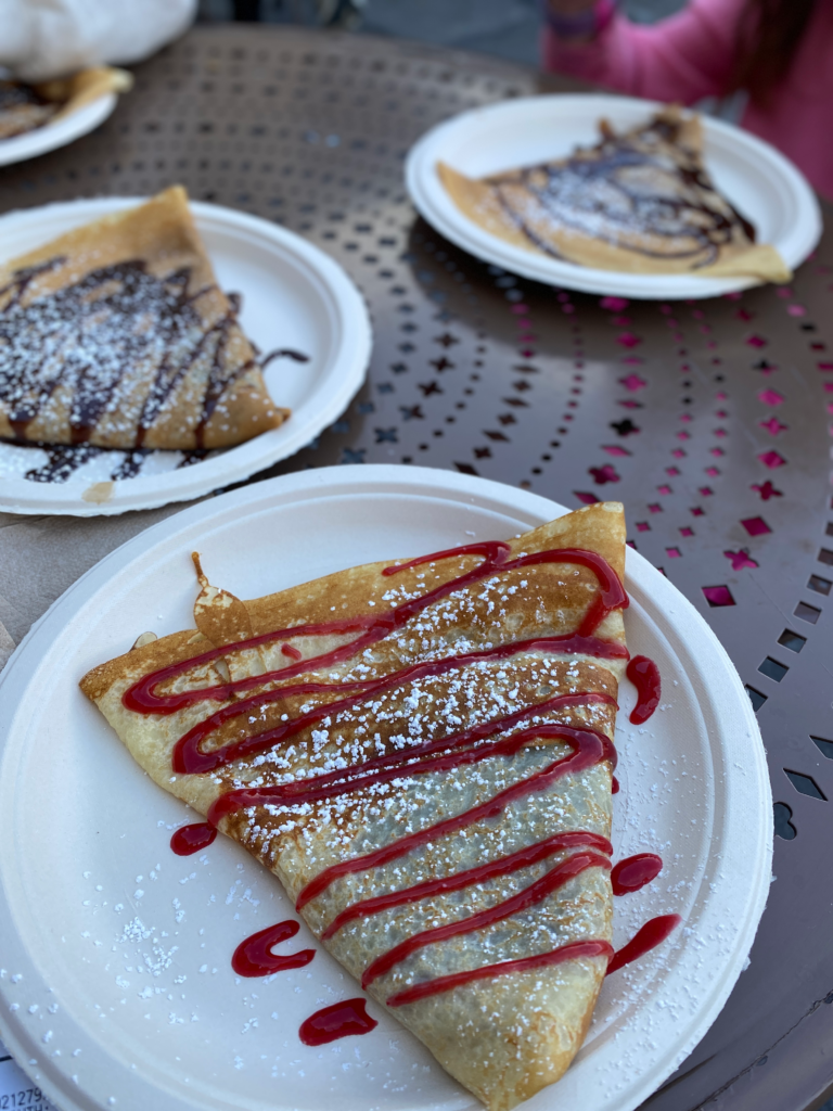 plates of crepes