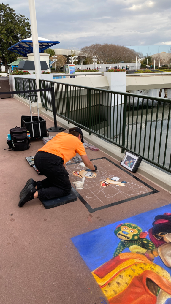 Chalk Artist at work