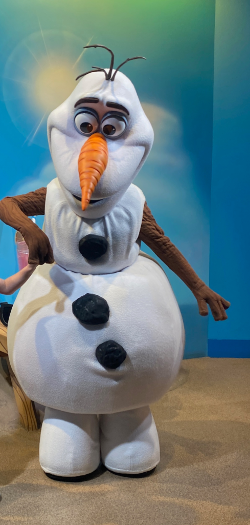 Olaf character signing